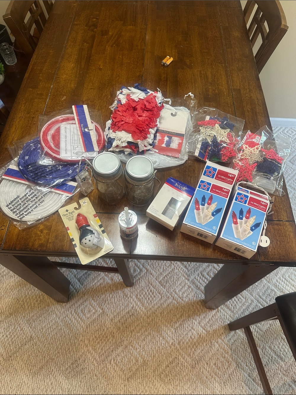 🇺🇸 Patriotic Red White & Blue Party Decorations Set ⭐️ 🎆